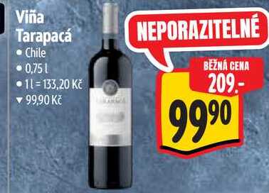 Viña Tarapacá, víno z Chile 0,75l