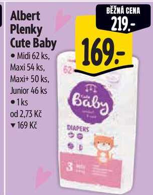 Albert Plenky Cute Baby Midi 62 ks