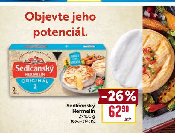 Sedlčanský Hermelín 2× 100 g 
