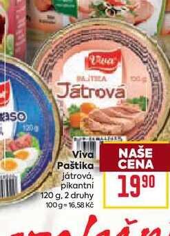 Viva Paštika játrová, pikantní 120 g
