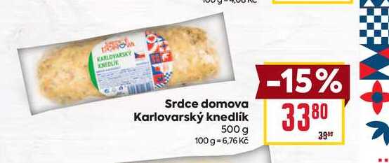 Srdce domova Karlovarský knedlík 500 g