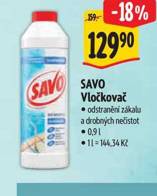 SAVO Vločkovač, odstranění zákalu a drobných nečistot 0,9l