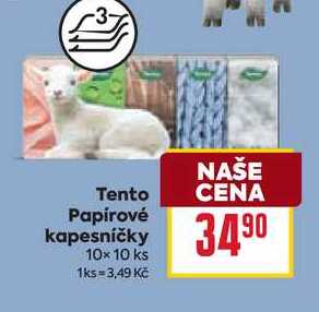 Tento Papírové kapesníčky 10×10 ks