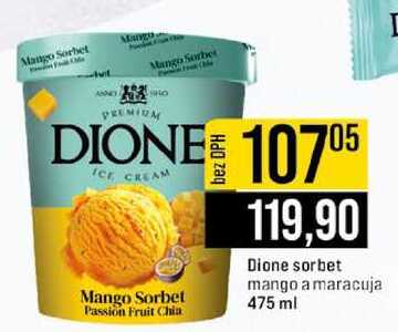 Dione sorbet mango a maracuja 475 ml 