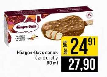 Häagen-Dazs nanuk různé druhy 80 ml 