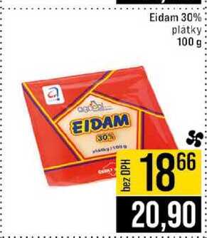 Eidam 30% plátky 100 g 