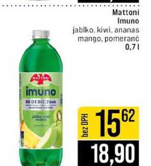 Mattoni Imuno jablko, kiwi, ananas mango, pomeranč 0,7l