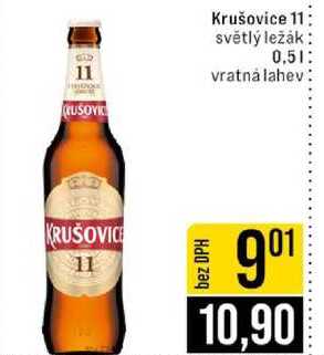 Krušovice 11 světlý ležák 0,5l