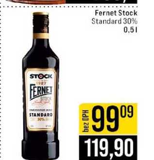 Fernet Stock Standard 30% 0,5l v akci
