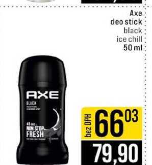 Axe deo stick black ice chill 50 ml