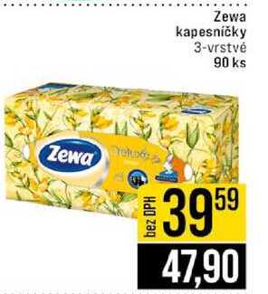 Zewa kapesníčky 3-vrstvé 90 ks 