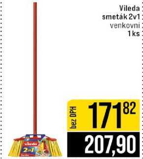Vileda smeták 2v1 venkovni 1ks