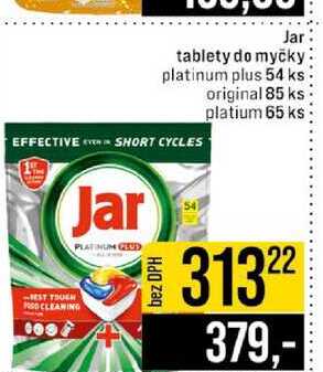 Jar tablety do myčky platinum plus 54 ks