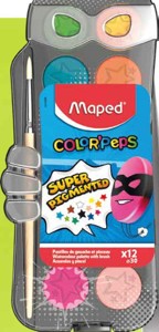 Maped Color'Peps
Vodové barvy se štětcem