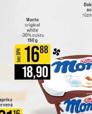 Monte original white -30% cukru 150 g 