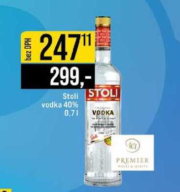 Stoli vodka 40% 0,7l