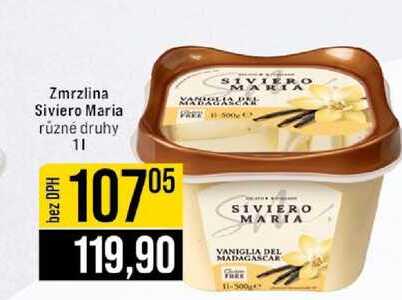 Zmrzlina Siviero Maria různé druhy 1l
