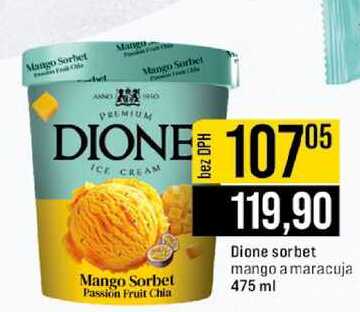 Dione sorbet mango a maracuja 475 ml 