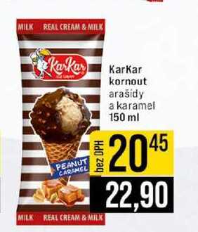 Karkar kornout arašidy a karamel 150 ml