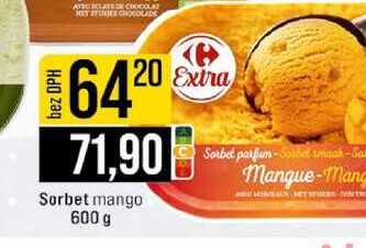 Sorbet mango 600 g
