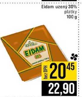 Eidam uzený 30% platky 100 g 