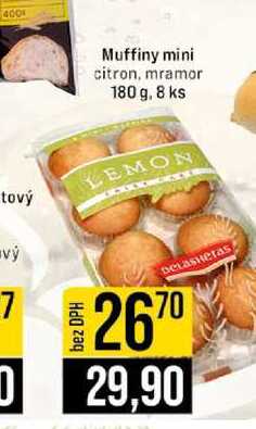 Muffiny mini citron, mramor 180 g, 8 ks 