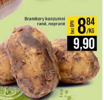 Brambory konzumní rané, neprané 1kg