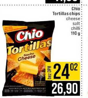 Chio Tortillas chips cheese salt chilli 110 g