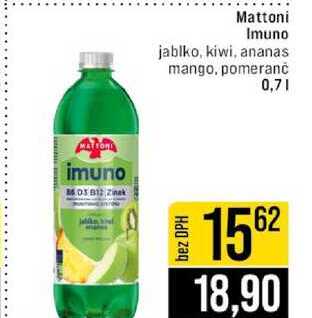 Mattoni Imuno jablko, kiwi, ananas mango, pomeranč 0,7l