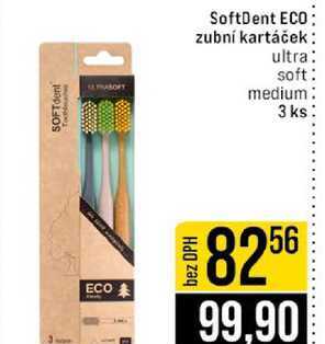 SoftDent ECO zubní kartáček ultra soft medium 3 ks