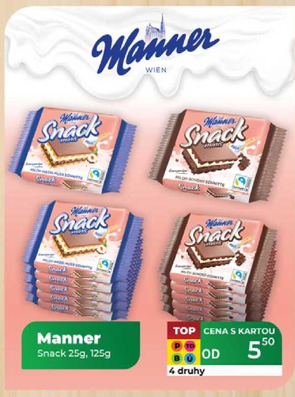 Manner Snack 25g, 125g 