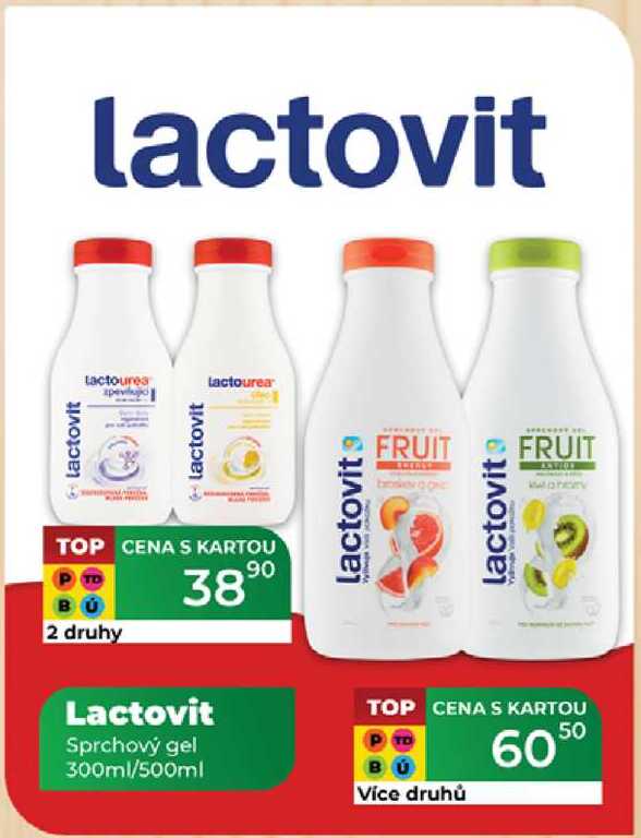 Lactovit Sprchový gel 300ml/500ml  