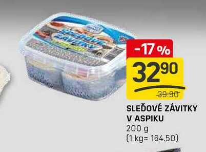 SLEĎOVÉ ZÁVITKY V ASPIKU 200 g