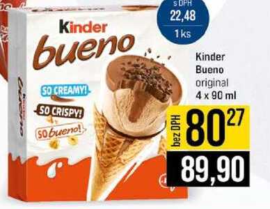 Kinder Bueno original 4 x 90 ml 
