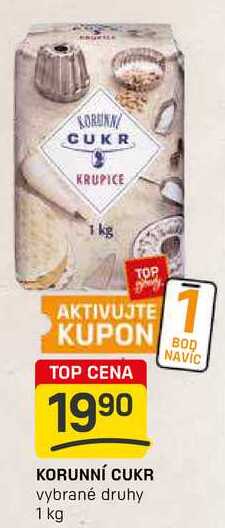 KORUNNÍ CUKR vybrané druhy 1 kg 