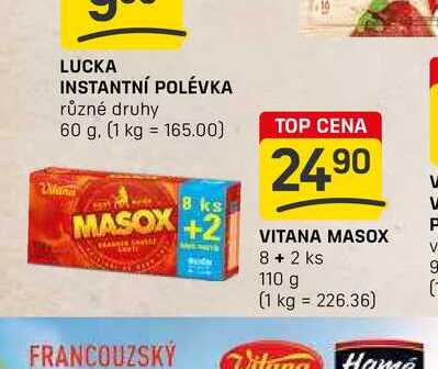 VITANA MASOX 8 + 2 ks 110 g 