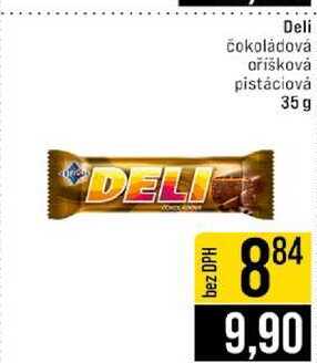 Deli čokoládová oříšková pistáciová 35 g