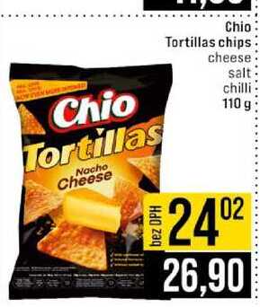 Chio Tortillas chips cheese salt chilli 110 g 