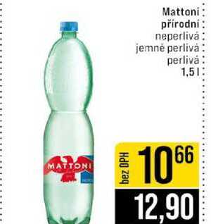 Mattoni přírodní neperlivá jemně perlivá perlivá 1,5l