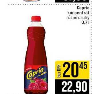 Caprio koncentrát různé druhy 0,7l