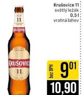 Krušovice 11 světlý ležák 0,5l