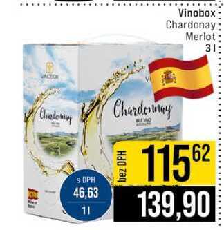 Vinobox Chardonay Merlot 3l