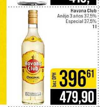 Havana Club Anějo 3 años 37,5% Especial 37,5% 1l