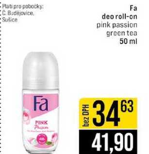 Fa deo roll-on pink passion green tea 50 ml 