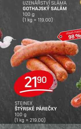 ŠTÝRSKÉ PÁREČKY 100 g
