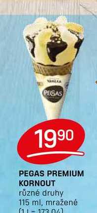 PEGAS PREMIUM KORNOUT různé druhy 115 ml, mražené