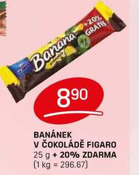 BANÁNEK V ČOKOLÁDĚ FIGARO 25 g 