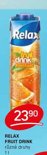 RELAX FRUIT DRINK různé druhy 1l