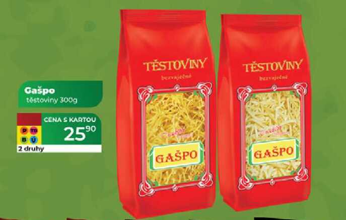 Gašpo těstoviny 300g 