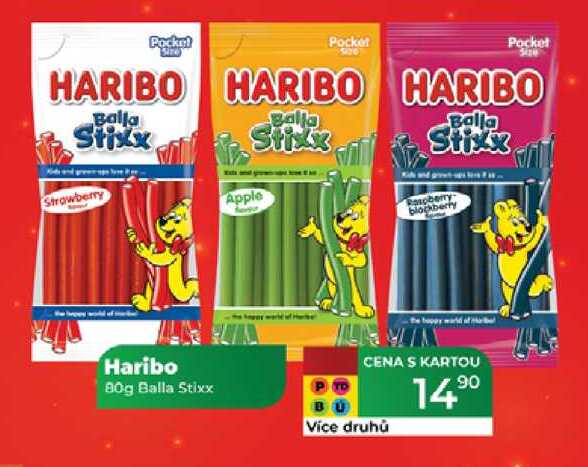 Haribo 80g Balla Stixx 
